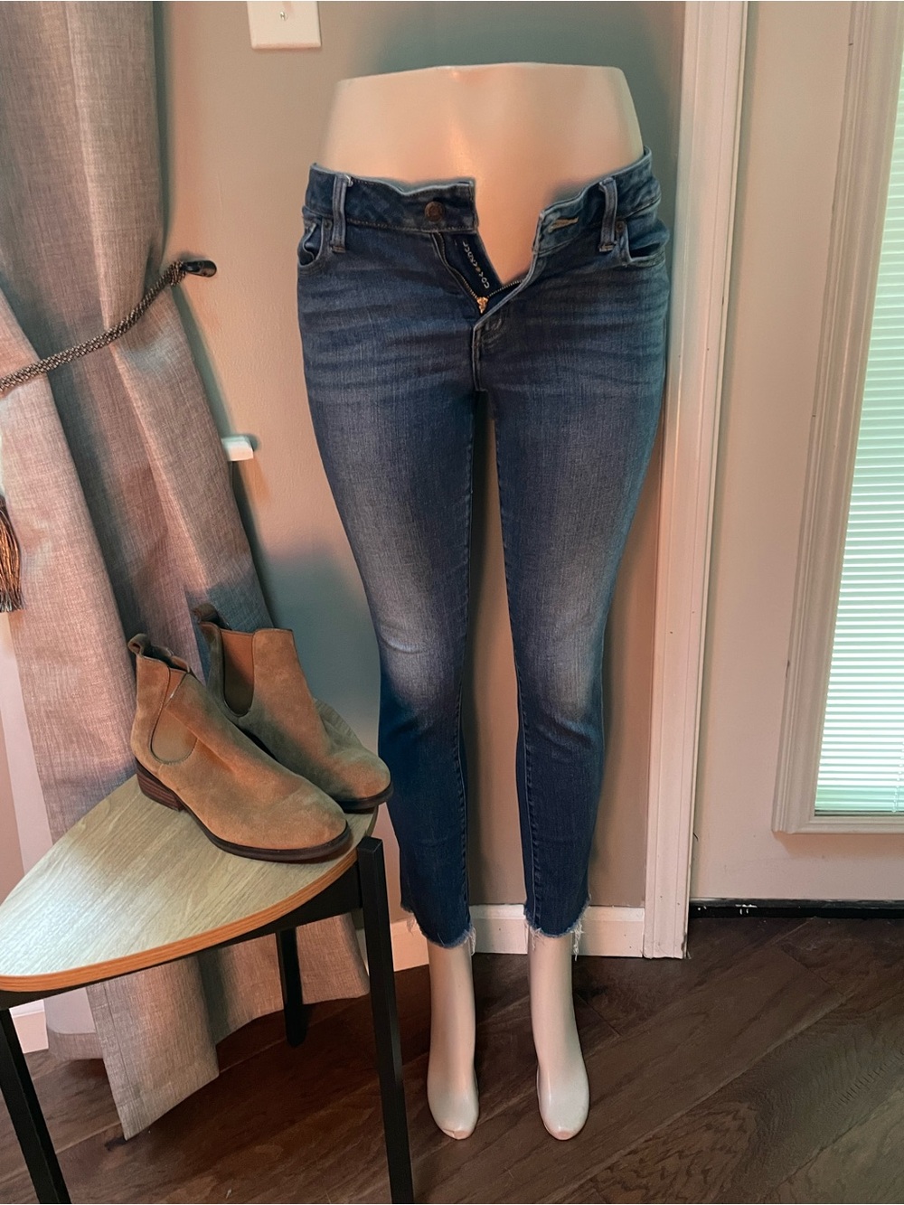 Lucky Brand Lolita Dark Wash Cropped Skinny Jeans